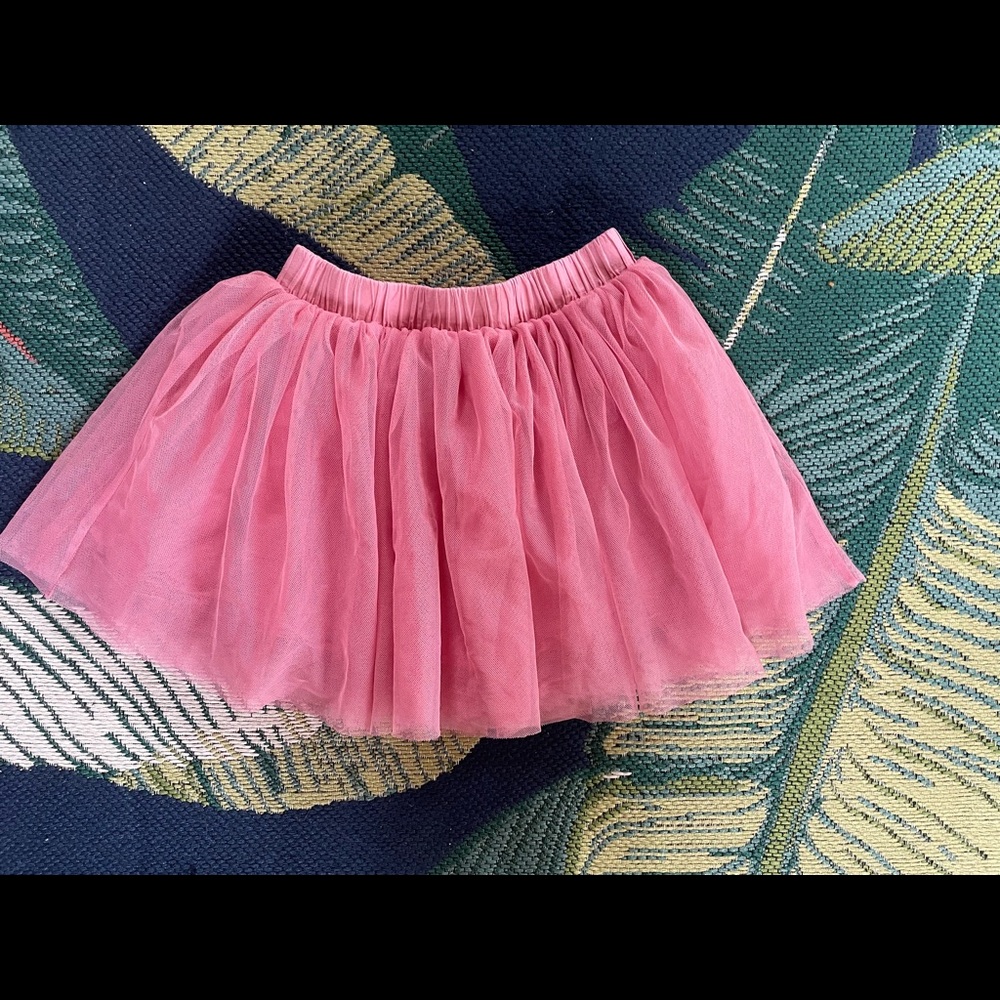 Primary kids tulle skirt- size 4-5, pink